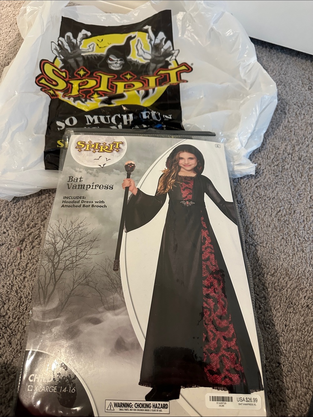 Bat Vampiress costume size 14-16